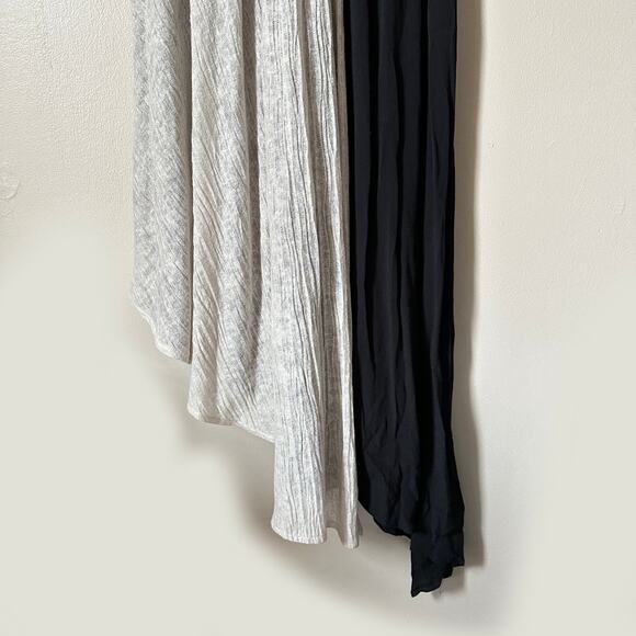 Anthropologie Maeve Elisabel Midi Dress High Low Noir Boho Summer Party SMALL - Picture 3 of 12